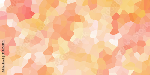 orang and white crystallize abstract background vector illustration. Abstract Trianglify gradient Generative Art background illustration.light abstract mosaic polygonal background .