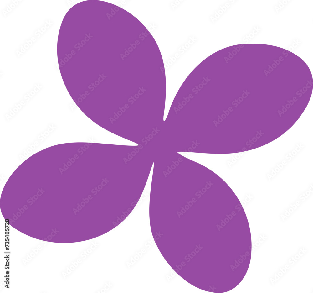 Simple flower symbol flat illustration. Flower shape decorative design elements Simple flower symbol flat illustration. Flower shape decorative design elements