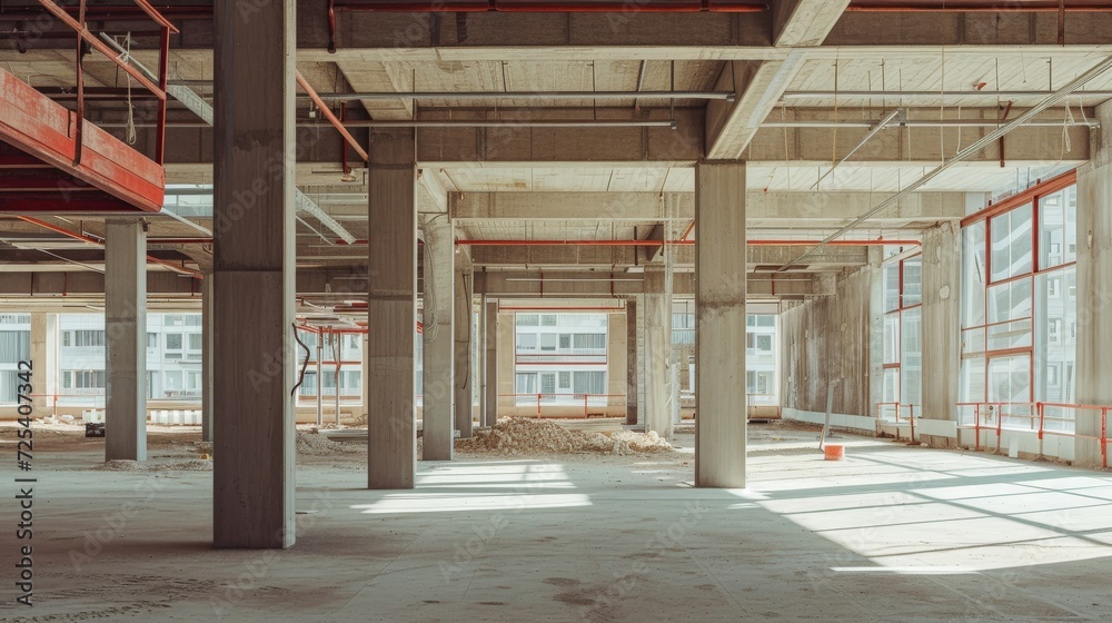 Empty construction site building and concrete structure. Empty construction site building and concrete structure.