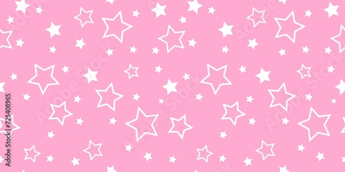 Striped pattern with a star. Pink texture Seamless  stripes. Fabric for wrapping wallpaper. Textile sample. Abstract geometric background. bright pink simple design. barbie style 