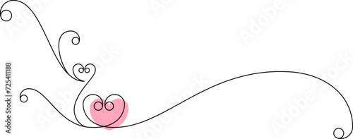 Wallpaper Mural Abstract line art sketch drawing of heart element Torontodigital.ca