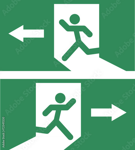 exit sign icon