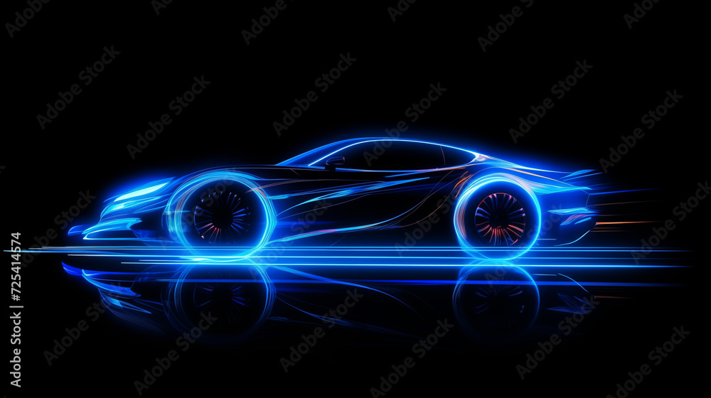 car from the future outlines