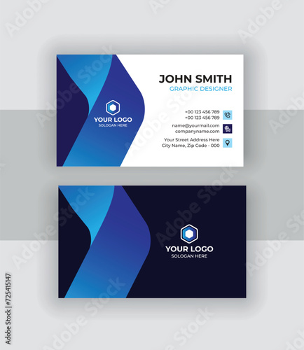 Corporate business card design photo