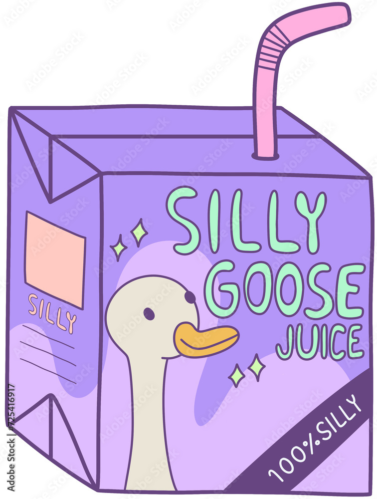 Naklejka premium silly goose juice