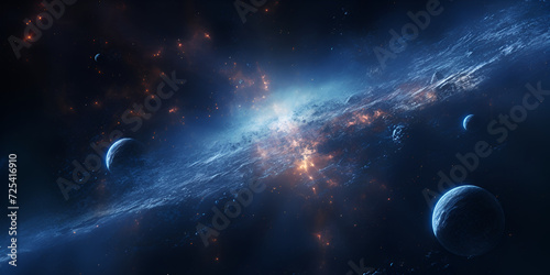 Galaxy and universe light galaxies sky in space planets and stars beauty of space exploration, The universe is in a galaxy,
