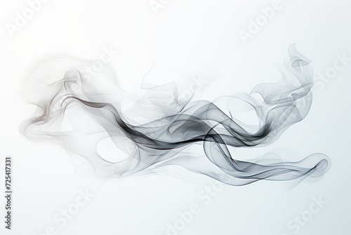 Abstract gray smoke on white background. cloud, a soft Smoke cloudy texture background. 