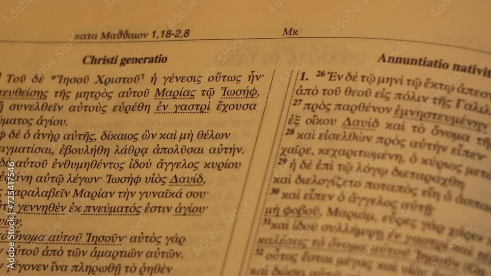 La generación de Jesús explicada en Textos originales y antiguos, en Griego antiguo, griego original.