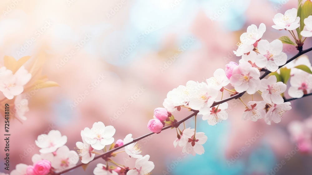 Spring flowers background with bokeh effect. Beautiful nature scene. Spring flowers background with bokeh effect. Beautiful nature scene.