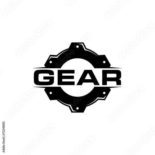 Gear Sprocket Cog Wheel for Automotive Machine Mechanic Industrial logo design photo