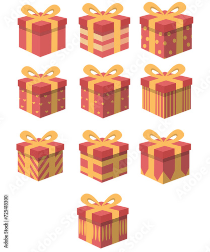 set of gift boxes