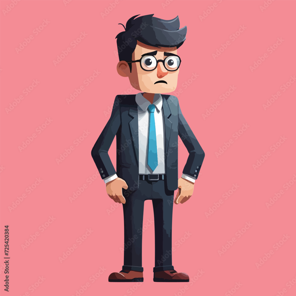 vector of stressed people in office vector of stressed people in office