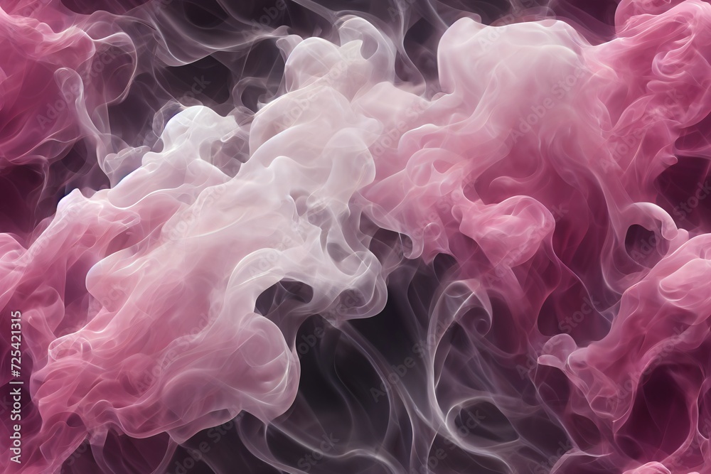 Seamless Pink Smoke Pattern Abstract