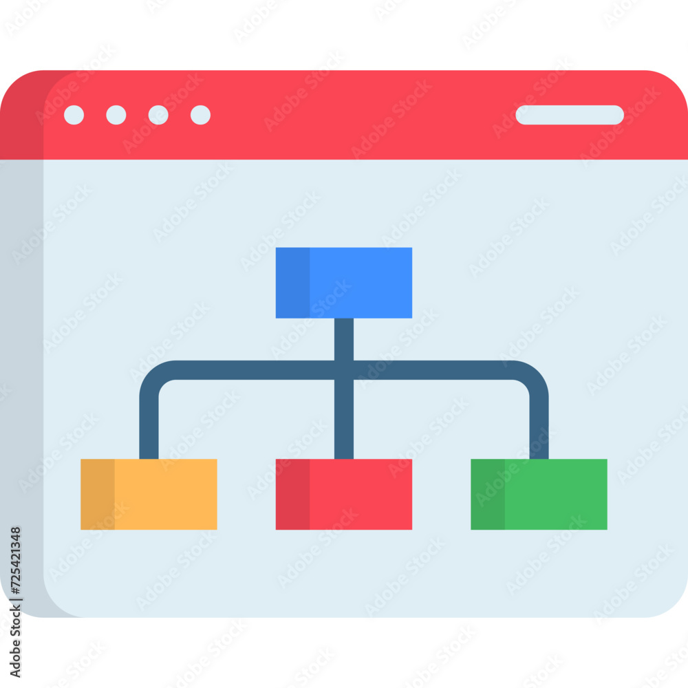Fototapeta premium Sitemap Icon