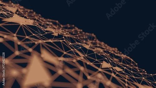 Technology network lines concept video 