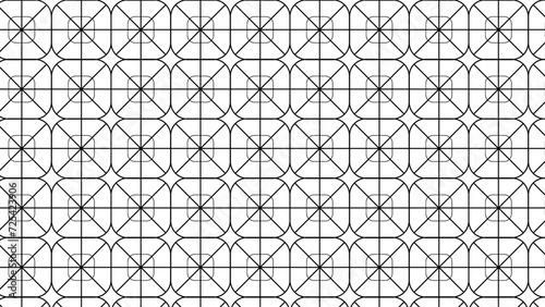 black and white Geometric seamless patterns background. vector illustration