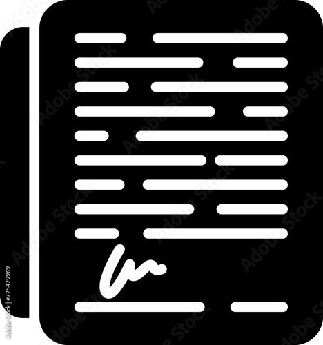 Signature Vector Icon