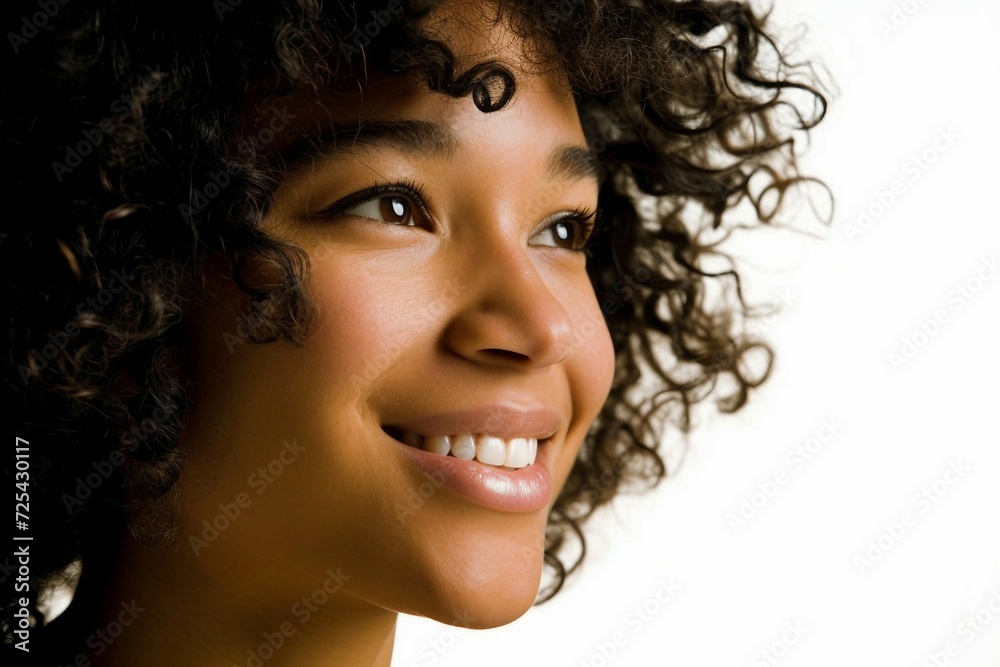 a close-up of a woman's face a close-up of a woman's face