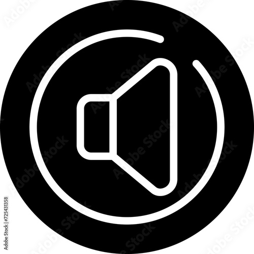 Speaker Circle Vector Icon