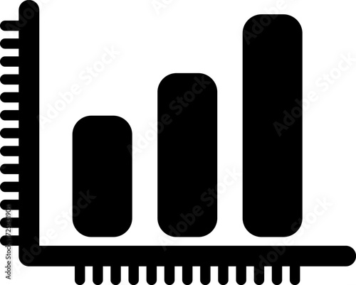 Obraz na płótnie Bar Chart Vector Icon