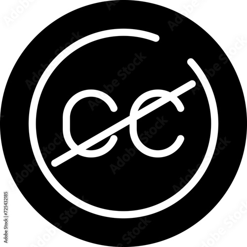 Closed Captions Circle Vector Icon