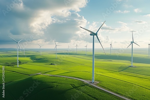 a lot of wind turbines, alternative energy sources, wind energy, modern energy, environmental protection, ecology