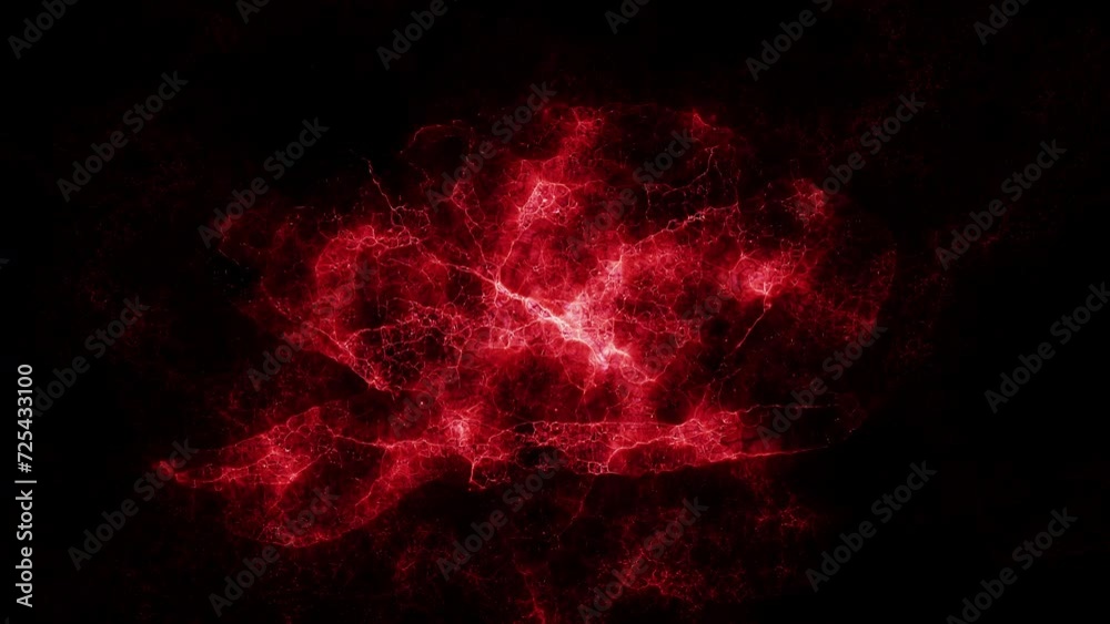 Happy valentines day 2024 motion animation. Abstract motion background shining colorful particles.Seamless 4K loop video.