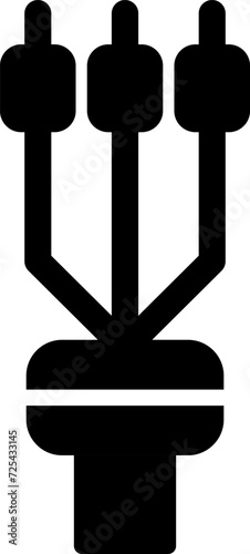 Cable Termination Sleeve Vector Icon