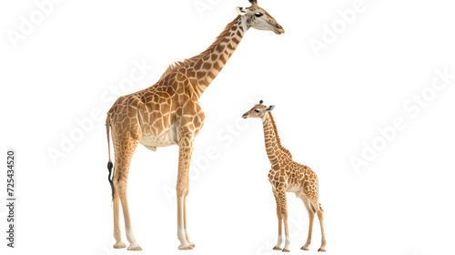 A Pair of Giraffe Standing Together