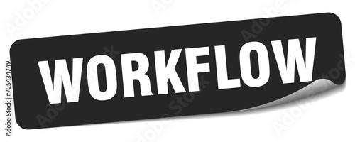 workflow sticker. workflow label