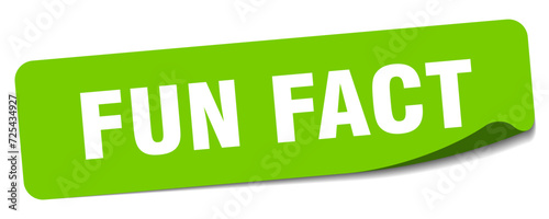fun fact sticker. fun fact label