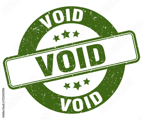 void stamp. void label. round grunge sign