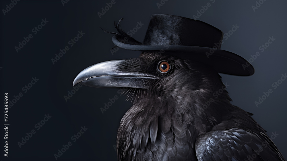 Obraz premium Beautiful Crow Bird Design Perfect for Your project or Desktop Wallpaper