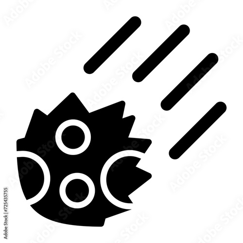 Meteor Vector Icon