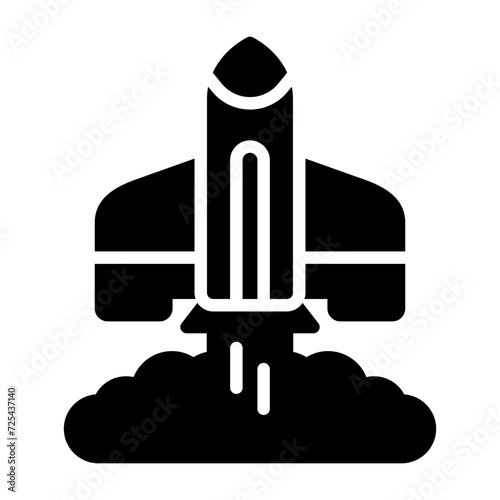 Rocket Launch Vector Icon
