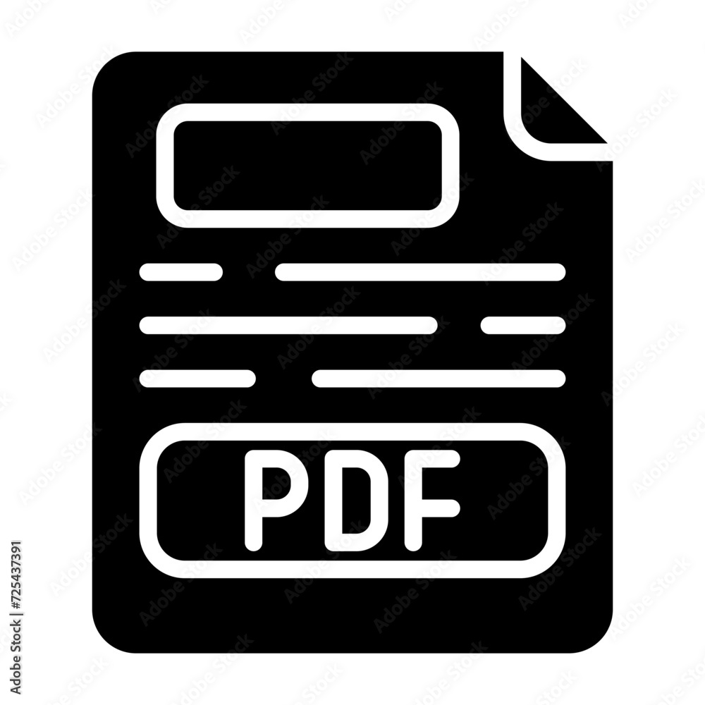 Pdf Vector Icon Pdf Vector Icon