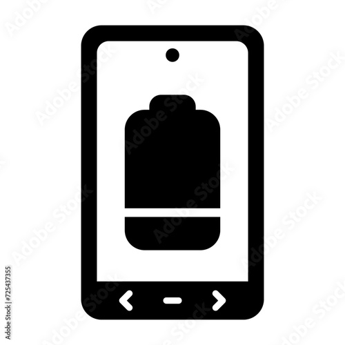 Battery Low Vector Icon