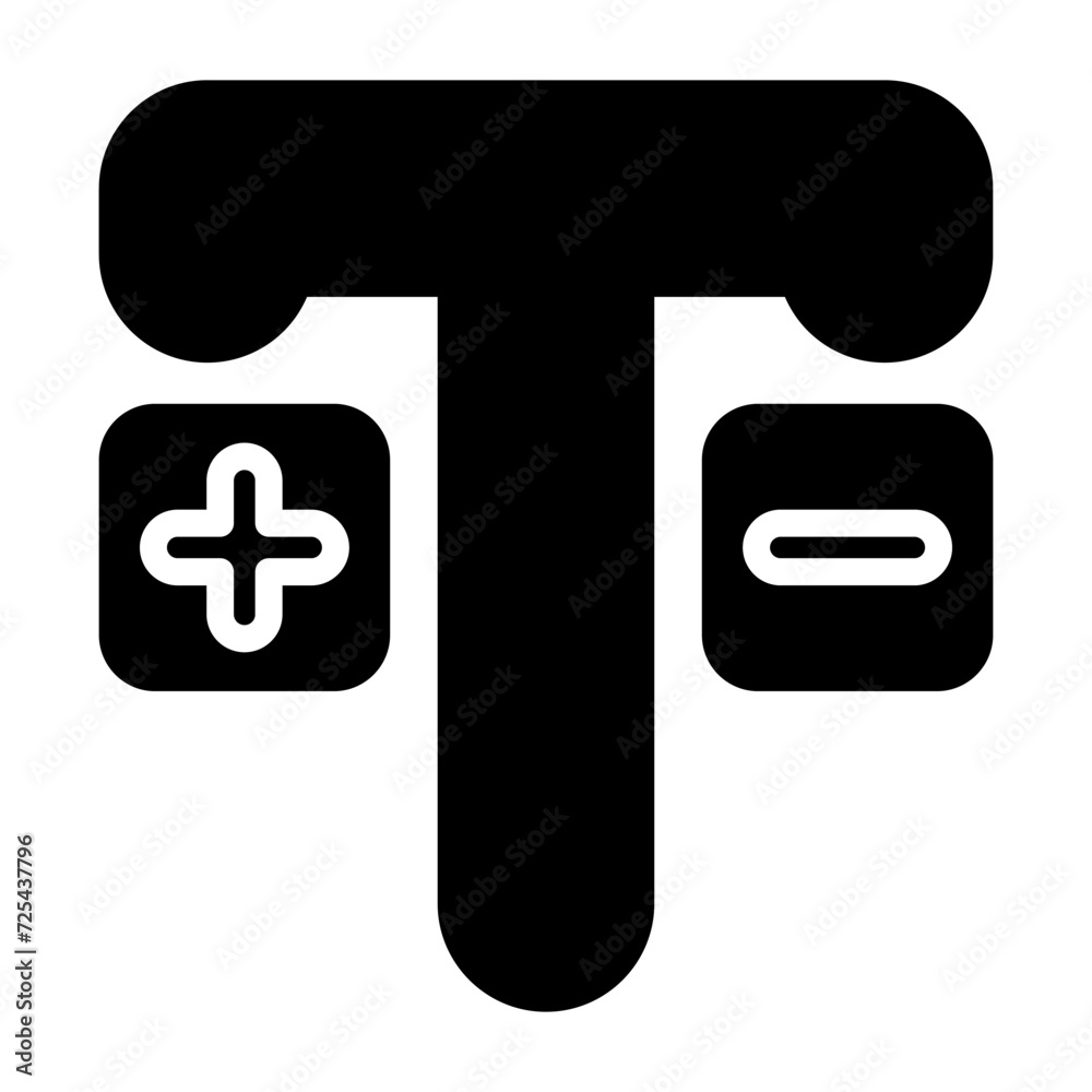 Obraz premium Text Vector Icon