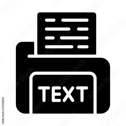 Text File Vector Icon