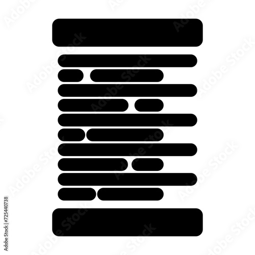 Left Alignment Vector Icon