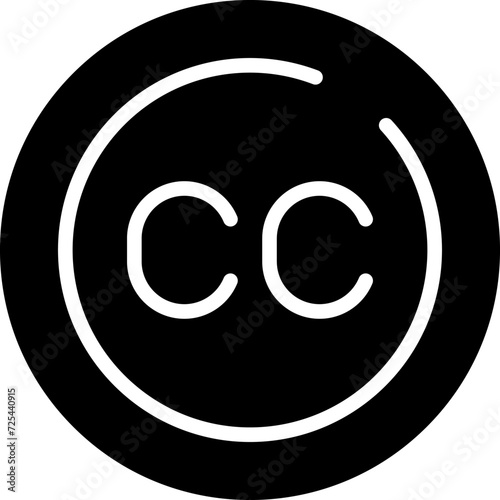 Subtitles Circle Vector Icon