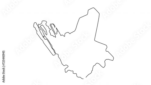 animated sketch of the map of Valenzuela in the Philippines photo