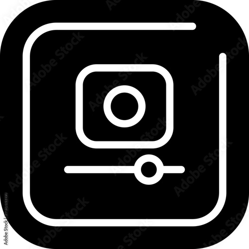 Video Record Square Vector Icon