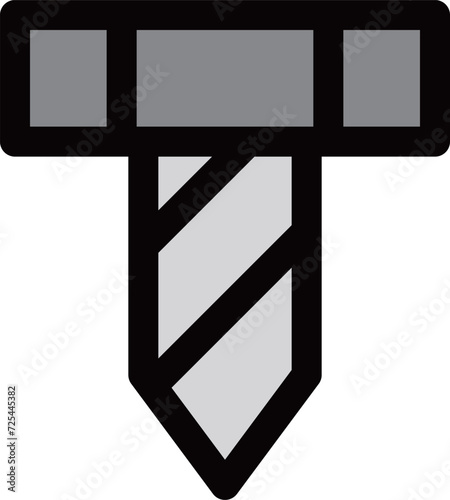 カラー作業道具単品アイコン　ネジ