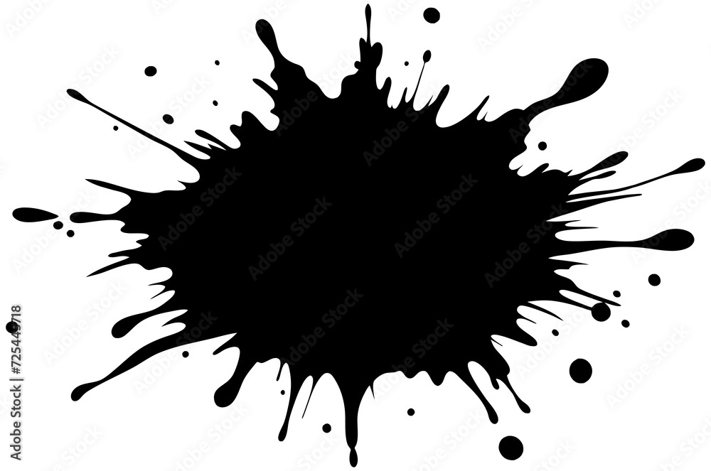 Abstrakt schwarz in Spritzer, Farbe, Pinselstriche, Fleck Grunge isoliert auf transparentem Hintergrund Abstrakt schwarz in Spritzer, Farbe, Pinselstriche, Fleck Grunge isoliert auf transparentem Hintergrund