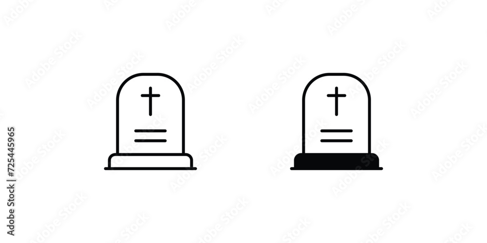 Tomb icon with white background vector stock illustration Tomb icon with white background vector stock illustration