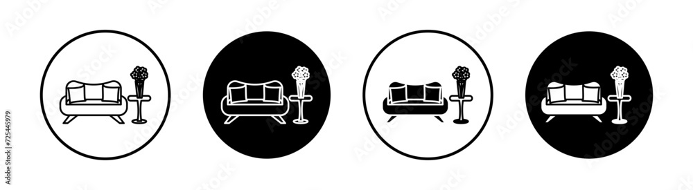Lounge flat line icon set. Lounge Thin line illustration vector Lounge flat line icon set. Lounge Thin line illustration vector