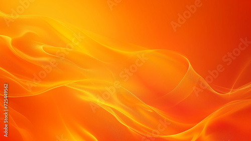 Abstract Orange Background with a Gentle Wave of Orange Smoke in the Center, Evoking a Subtle Play of Movement and Atmosphere in a Vibrant and Mesmerizing Composition