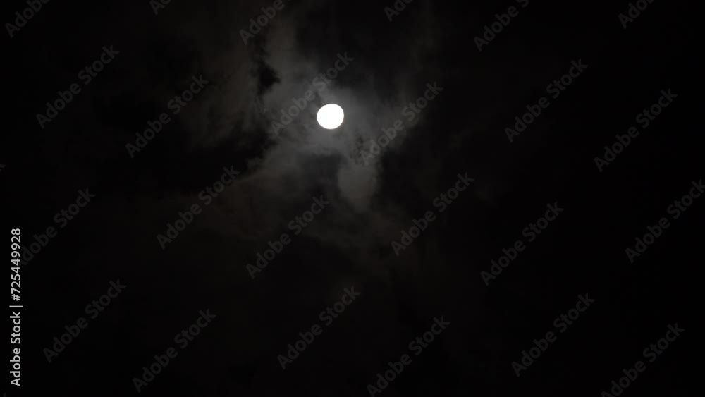 full moon in the night sky covered with cloud full moon in the night sky covered with cloud