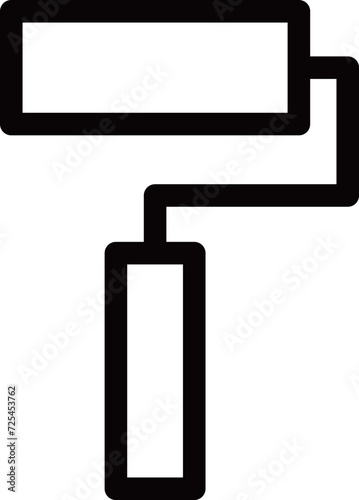 線画作業道具単品アイコン　ローラー